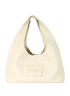The Sack Bag, &pound;230, Handbags, White, Leather, Back view